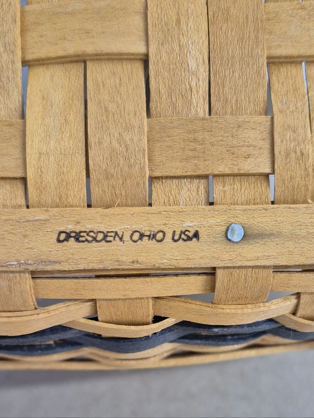 Longaberger J W Collection Miniature Edition Gathering Basket 2000 - 2001 Signed